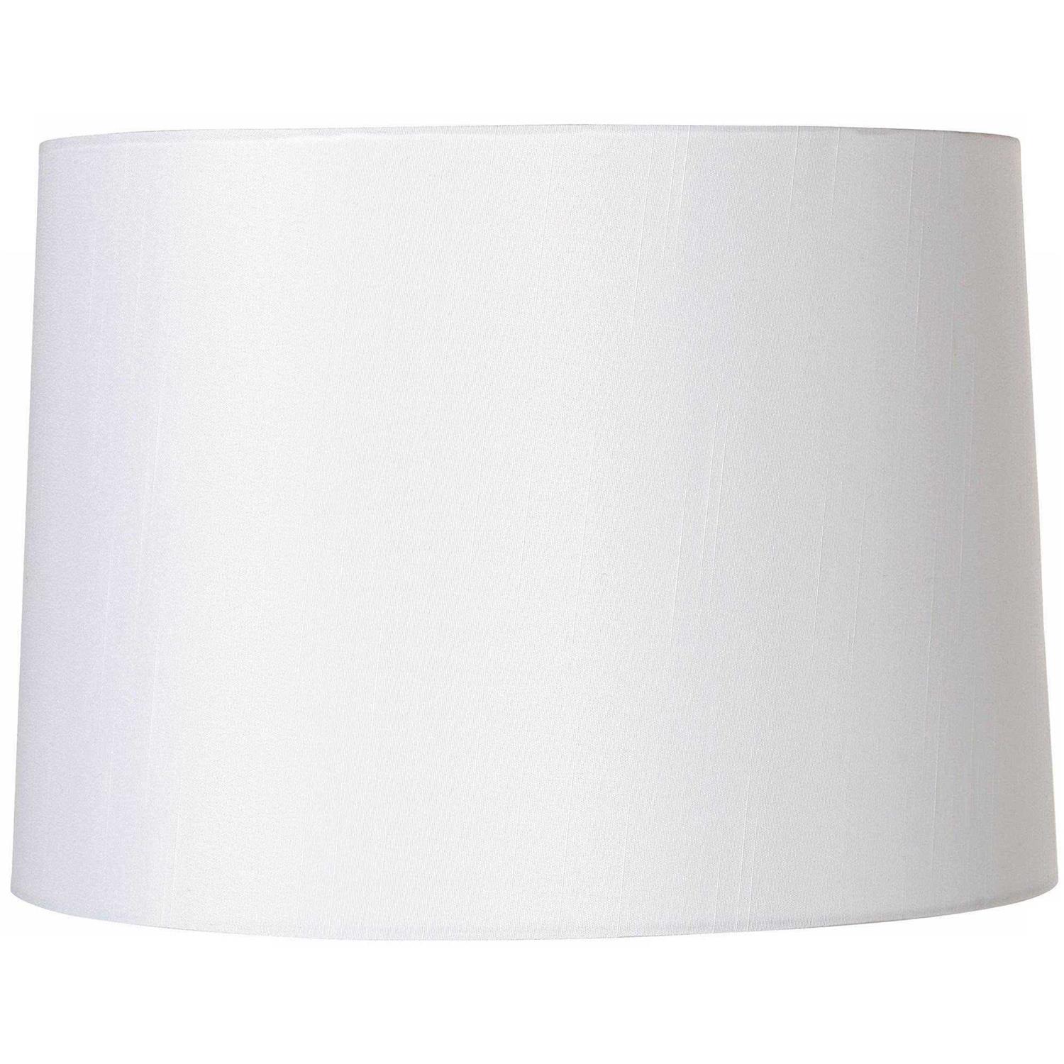 Brentwood White Fabric Hardback Lamp Shade