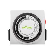 BN-LINK Heavy Duty Mechanical 24 Hour Timer Dual Outlet 3-Prong Ac