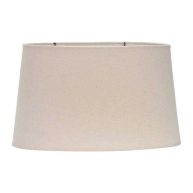 At Home Beige Linen Table Lamp Shade