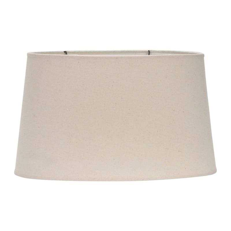 At Home Beige Linen Table Lamp Shade