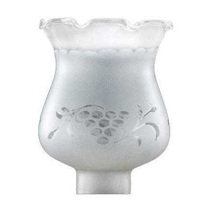 B&p Lamp 1 5/8 Inch Fitter Colonial Style Frosted and Etched Design Glass Lamp Shade for Vintage and Antique Style Lamps - Image 4
