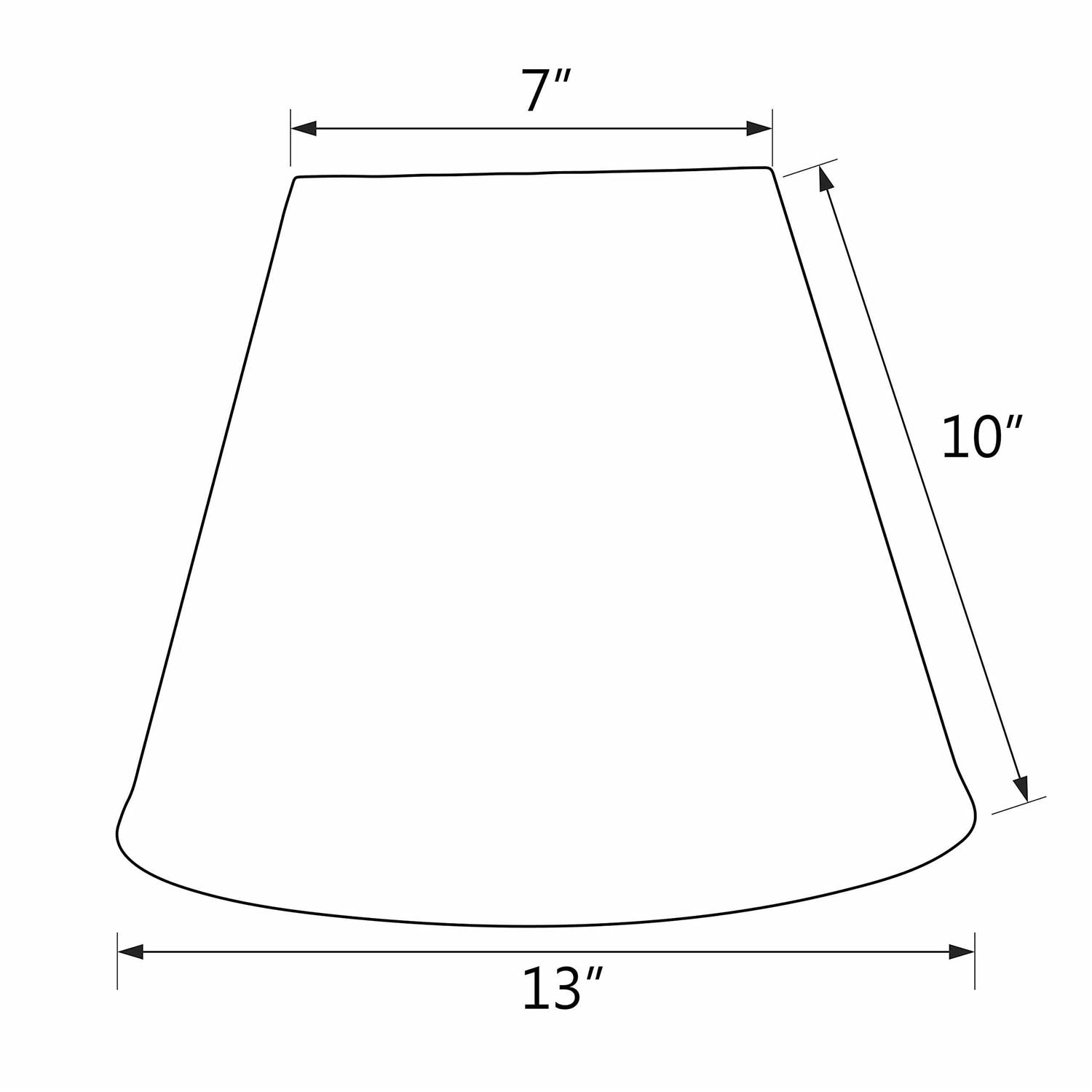 Aspen Creative Pleated Empire Spider Construction Lamp Shade - Image 3