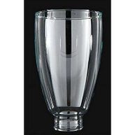 B&P Lamp 6 1/2 Inch Clear Glass Colonial Style Lamp Shade for Sconces and other Lighting Fixtures