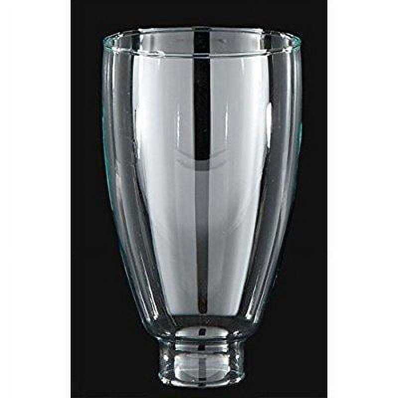 B&P Lamp 6 1/2 Inch Clear Glass Colonial Style Lamp Shade for Sconces and other Lighting Fixtures