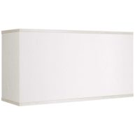 Possini Euro Design Rectangular Lamp Shade Faux Silk Large 17 inch Wide x 8 inch Deep x 10 inch High Spider with Harp and Finial Fitting 30P