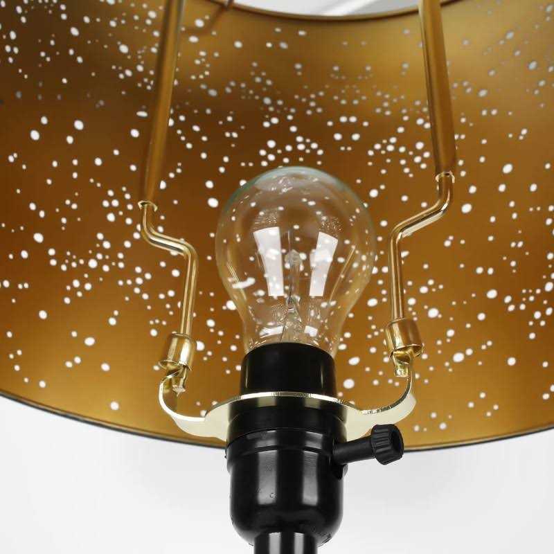 8 9 10 11 12 inch Lamp Shade Harp Holder, ALUCSET Adjustable Lamp Harp Kit, Fit Both Standard Lamp Rod and E14 E26 E27 Light Base UNO Fitter Adapter - Image 2