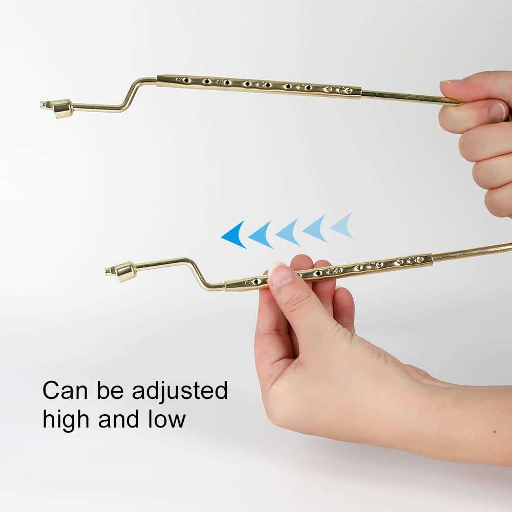 8 9 10 11 12 inch Lamp Shade Harp Holder, ALUCSET Adjustable Lamp Harp Kit, Fit Both Standard Lamp Rod and E14 E26 E27 Light Base UNO Fitter Adapter - Image 4