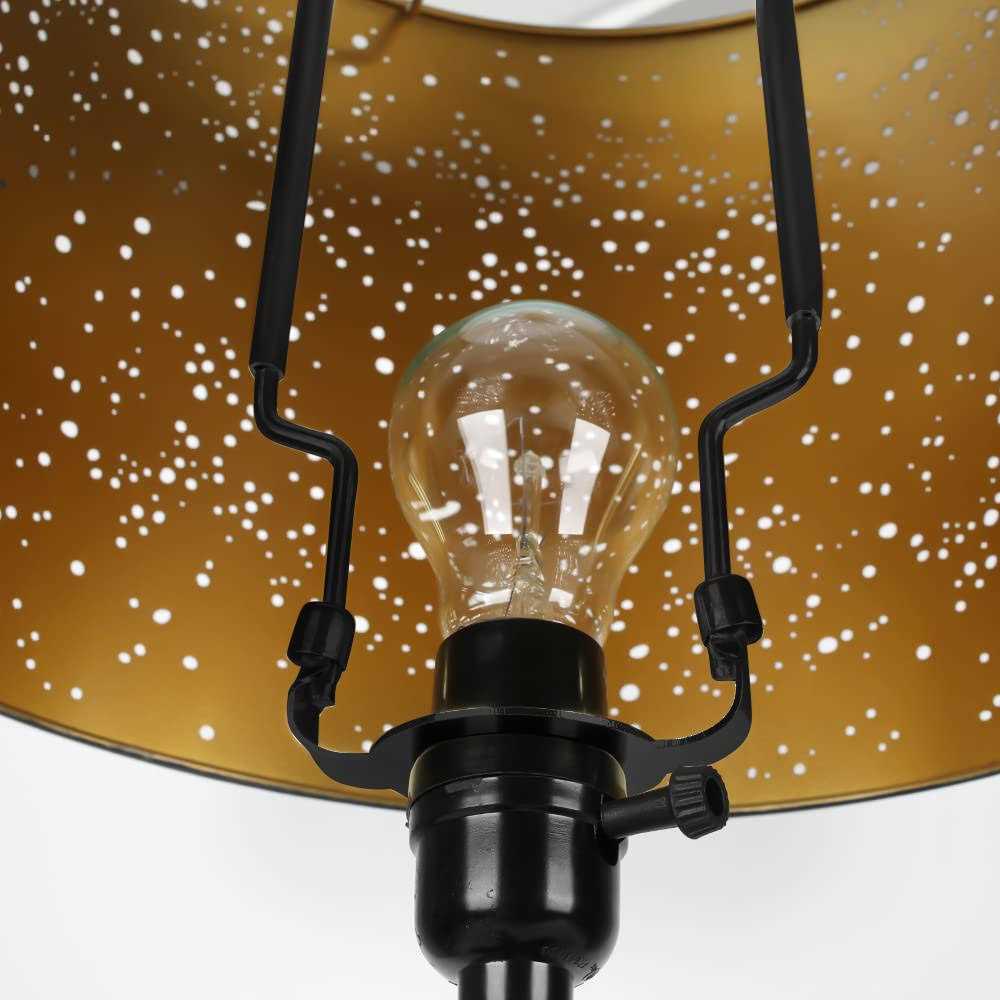 8 9 10 11 12 inch Lamp Shade Harp Holder, ALUCSET Adjustable Lamp Harp Kit, Fit Both Standard Lamp Rod and E14 E26 E27 Light Base UNO Fitter Adapter - Image 5