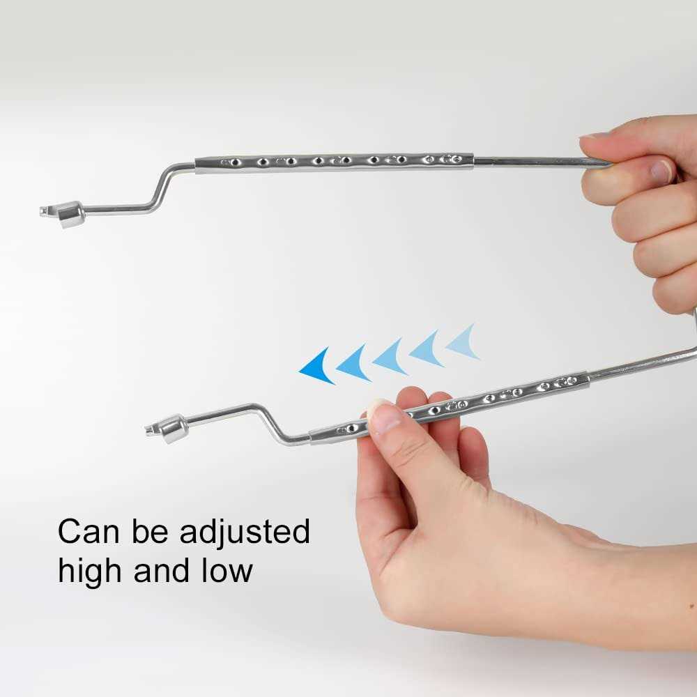 8 9 10 11 12 inch Lamp Shade Harp Holder, ALUCSET Adjustable Lamp Harp Kit, Fit Both Standard Lamp Rod and E14 E26 E27 Light Base UNO Fitter Adapter - Image 5