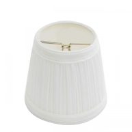 Renovators Supply Clip On Lamp Shade Fabric 4 inch Mini Clip Pleated