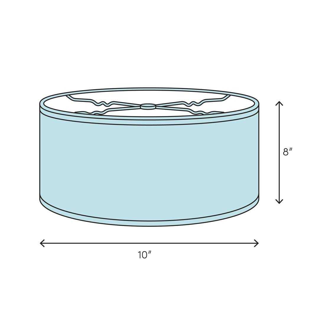 8 H Paper Drum Lamp shade Ebern Designs - Image 2