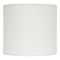 At Home White Drum Lamp Shade