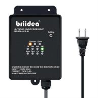 Outdoor Low Voltage Transformers, Briidea 60W 120V AC to 12V AC Landscape Light Transformer with Countdown Timer and Photocell Light Sensor