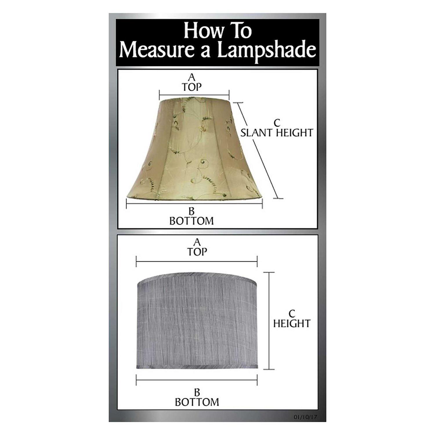 Aspen Creative 58909 Transitional Hardback Empire Shape UNO Construction Lamp Shade in Off White - Image 4