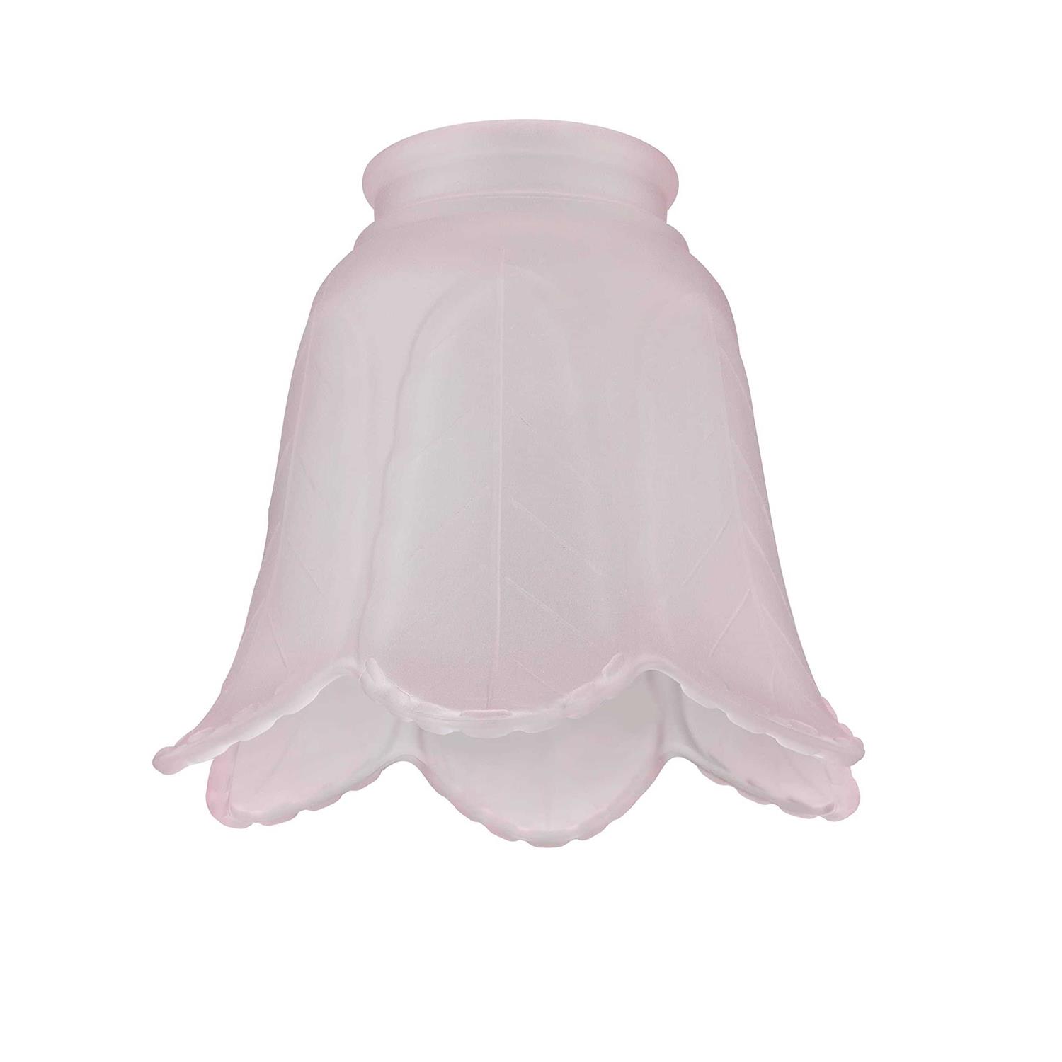 Aspen Creative 23102-4A Transitional Pink Rose Leaf Ceiling Fan Replacement Glass Shade - Image 4