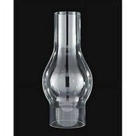 B&p Lamp Small 2 1/8 Inch Base by 6 1/2 Inch Tall Clear Glass Chimney for Oil Lamps and Antique Style Lighting