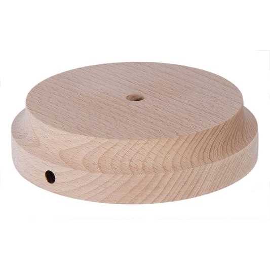 B&p Lamp Modern Style Unfinished Wooden Lamp Base 1/2 Inch Top Bottom by 1 1/4 Inch Height 10220U - Image 3