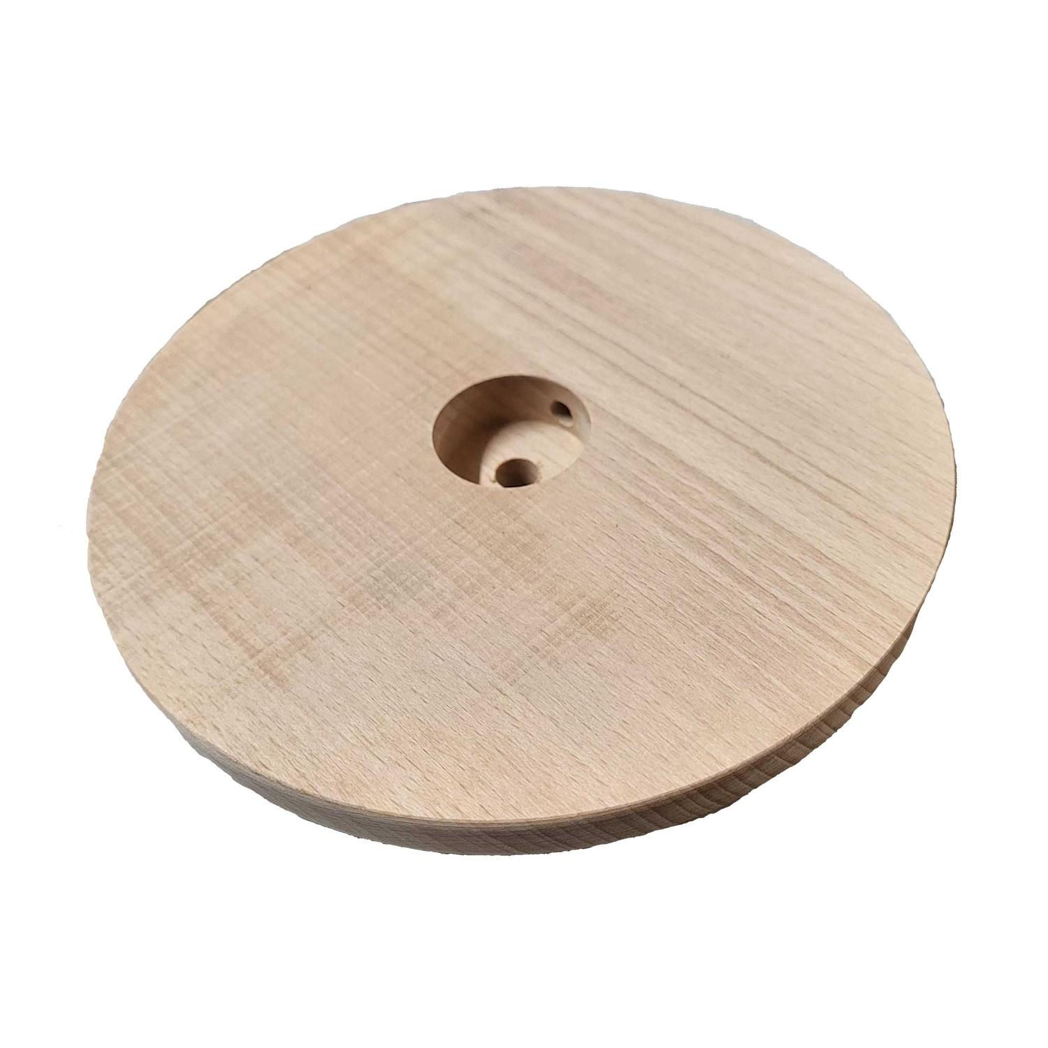 B&p Lamp Modern Style Unfinished Wooden Lamp Base 1/2 Inch Top Bottom by 1 1/4 Inch Height 10220U - Image 4