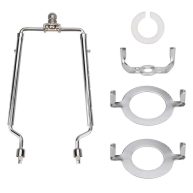 7 8 9 10 inch TooToo Star Lamp Shade Harp Holder 3/8 Standard&E14&E26&E27 Light Base UNO Fitter Adapter Converter Finial Set,Adjustable Tall 7 8 9