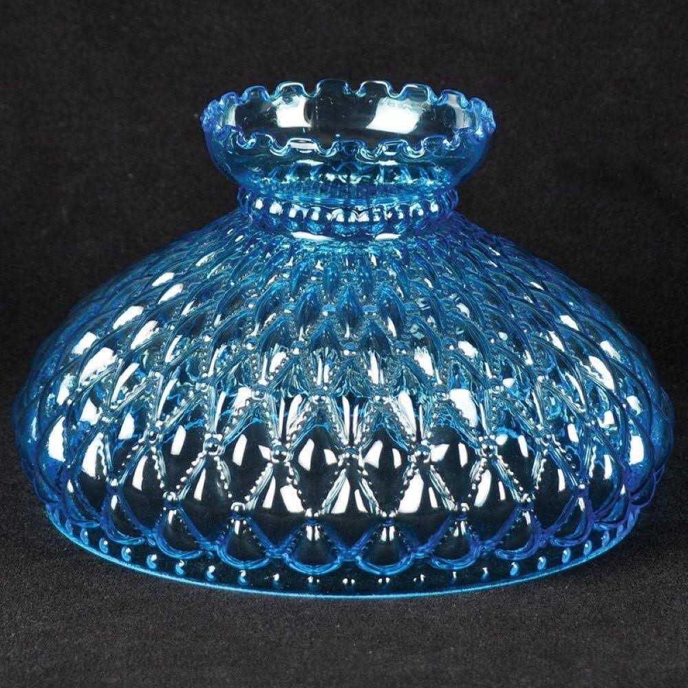 10 Blue Diamond Quilt Oil Lamp Shade - Image 2