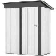 Patiowell 5×3 FT Outdoor Storage Shed, Garden Tool Shed with Sloping Roof and Lockable Door
