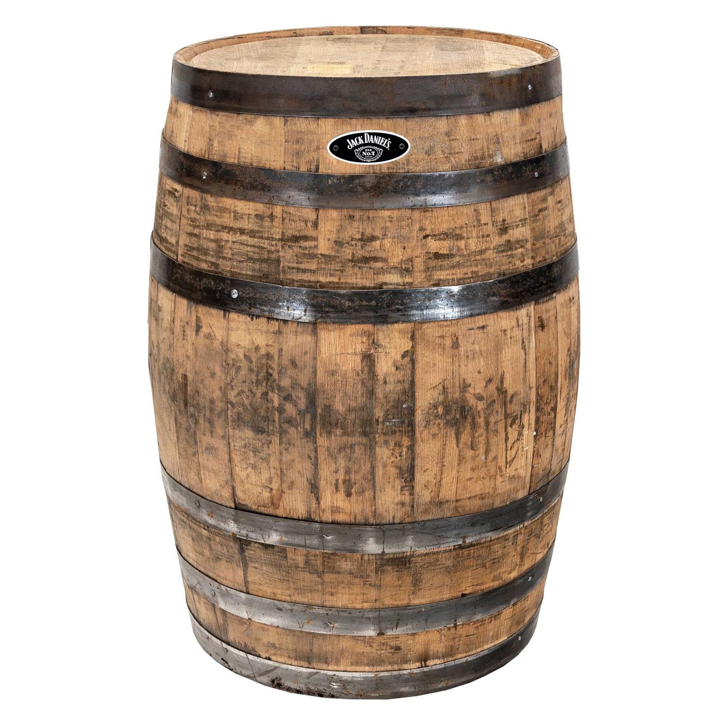 Real Wood Products Jack Daniel’s 35 in. H X 26 in. D Oak Whiskey Barrel Barrel Brown B320