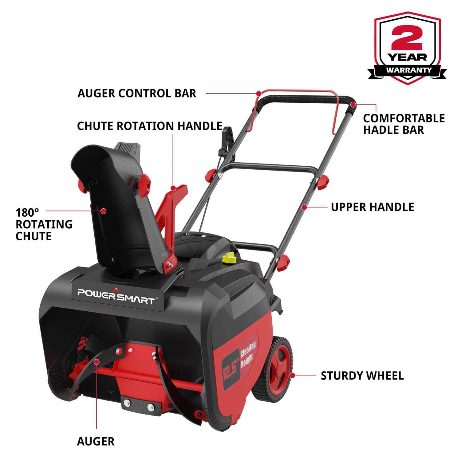 PowerSmart 21 inch 212cc Single Stage Gas Snow Blower DB7006B - Image 5