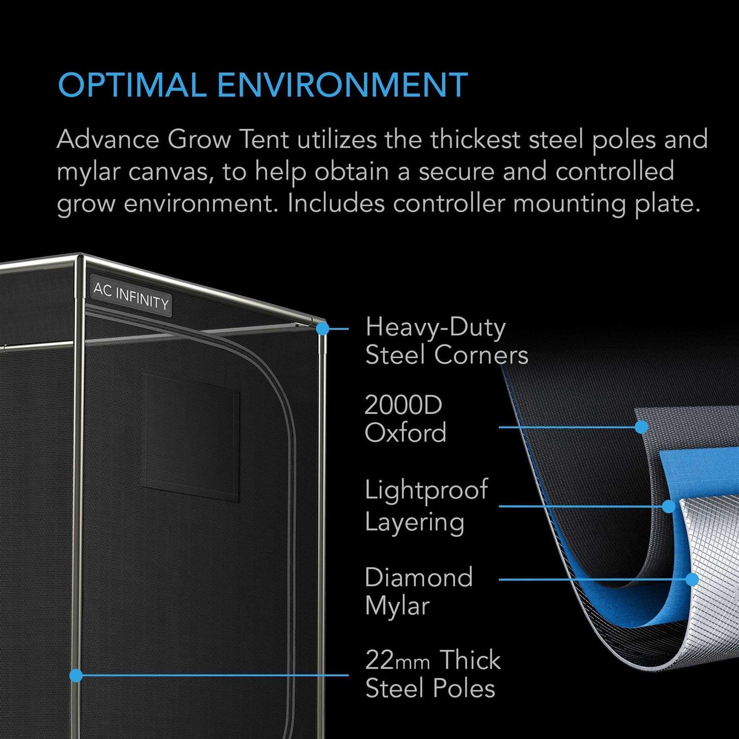 AC Infinity Advance Grow Tent System Kit - Image 5