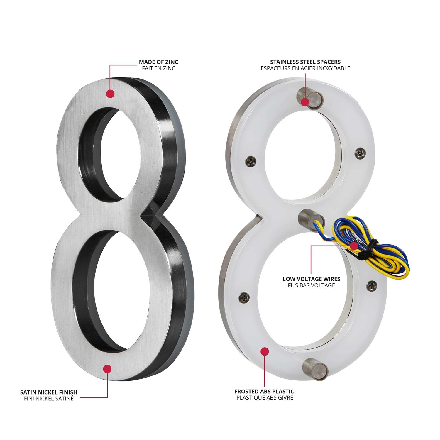 PRO-DF LED Backlit House Number - Image 2