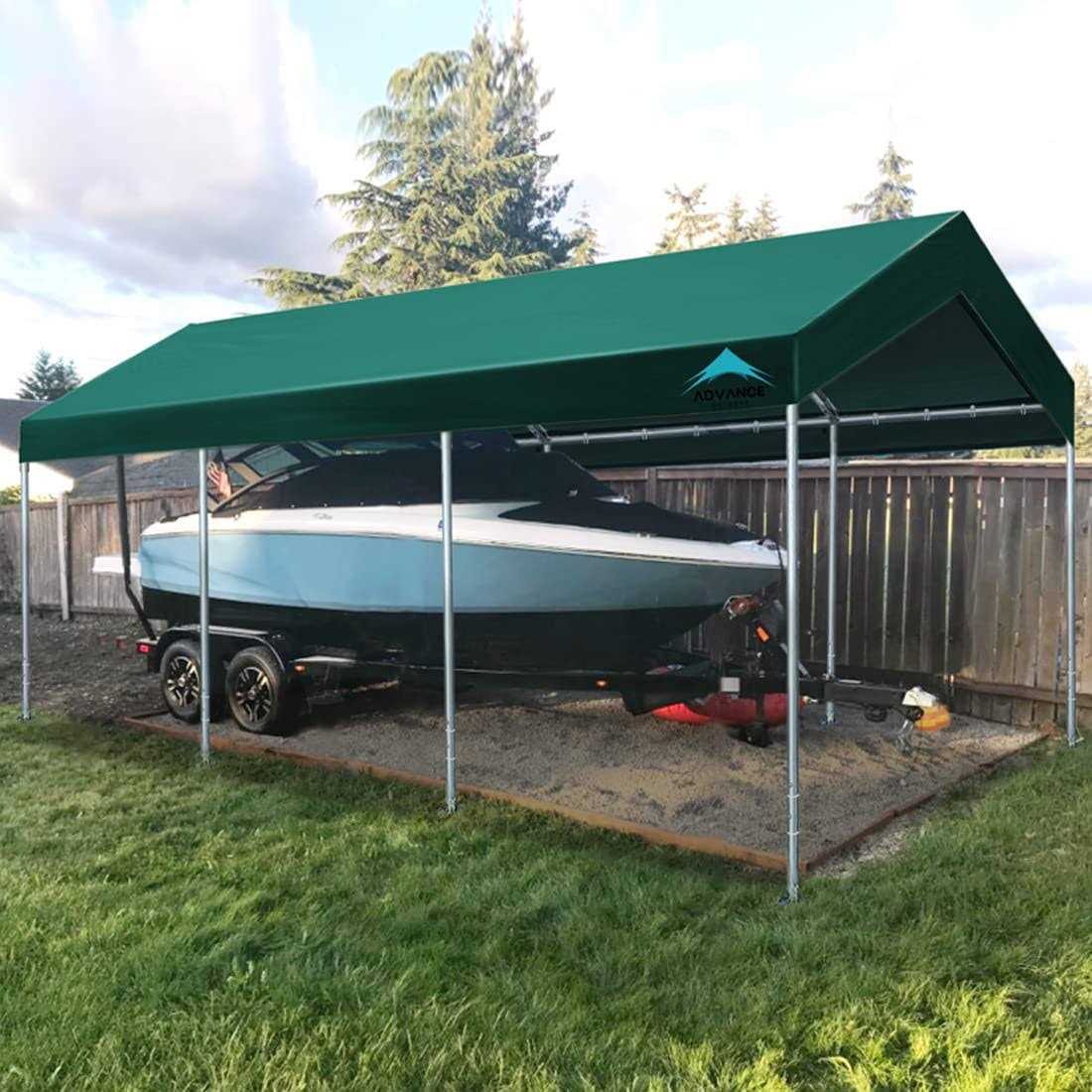 Advance Outdoor 10′ x 20′ Heavy Duty Carport Car Canopy Garage Boat Shelter Party Tent - Image 3