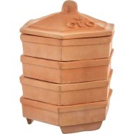 Plaid 4 Decorative Terracotta Flower Pot