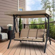 Otteridge Patio Porch Swing with Stand Winston Porter