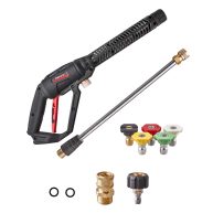 Pressure Washer Gun with Power Wash Extension Wand 4000PSI 5 Sprayer Nozzle Tips