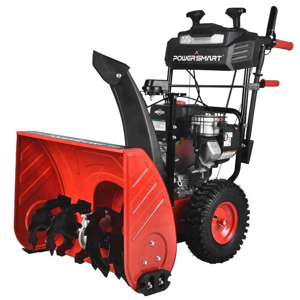 Powersmart 24 in. Two-Stage Gas Snow Blower with Electric Start and LED Light and Heated Handles
