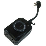 Prime 24-Hour Outdoor Timer Black