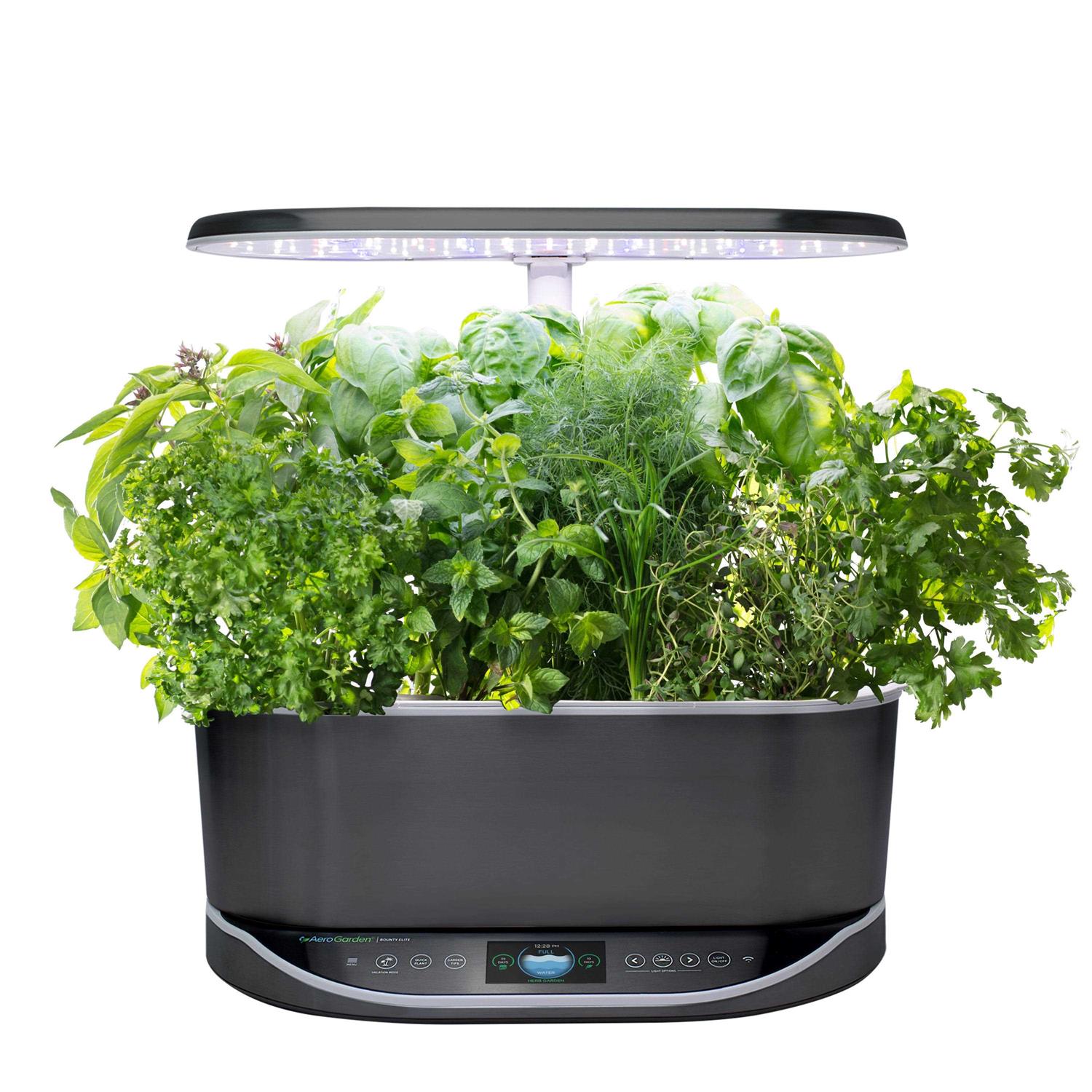 AeroGarden Bounty Elite Indoor Garden with LED Grow Light