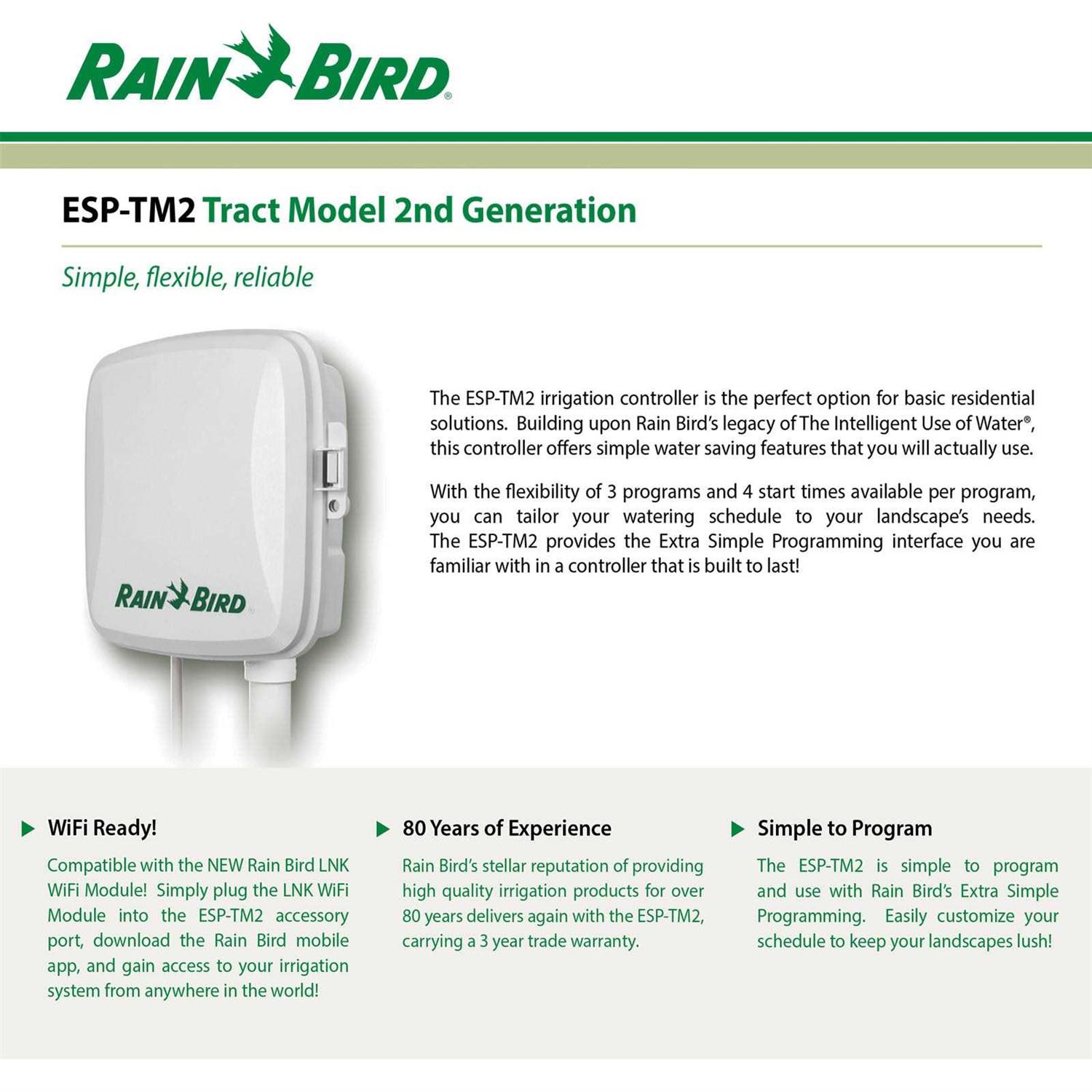 Rain Bird ESP-TM2 Irrigation Controller - Image 2