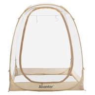 Alvantor 6 ft. x 6 ft. Beige Instant Pop Up Bubble Tent Screen House