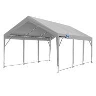 Peaktop Outdoor Upgraded Heavy Duty Carport Car Canopy Portable