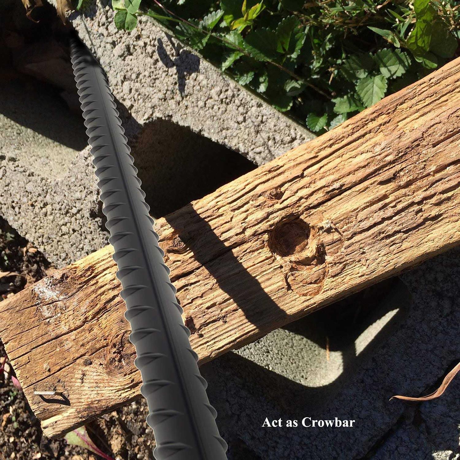 Aagut 16” Rebar Stakes Heavy Duty Ground Anchors Steel Plant Support Garden Stake Metal Straight Camping Tent Spikes with Chisel Point End - Image 3