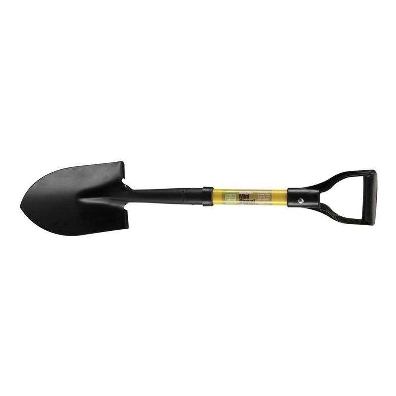 One Stop Gardens 27 in. Round Nose Mini Shovel with Comfort Grip Handle - Image 3
