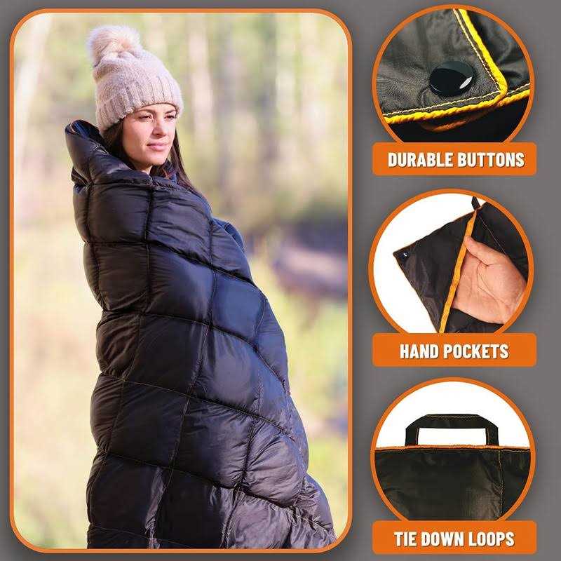 PUFFER WOLF Extra Large Double Insulated Outdoor Camping Blanket - Image 2