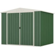 Patiowell Thickness Upgrade 8 x 7 ft. Outdoor Storage Metal Shed, Steel Garden Shed with Sloping Roof and Dual Lockable Door