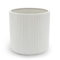 Amazon Basics Fluted Ceramic Round Planter