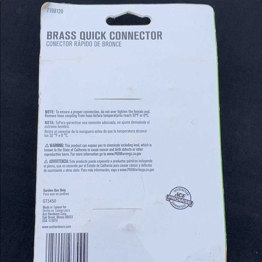 Ace Brass Quick Connector Hose Set Threaded - Image 4