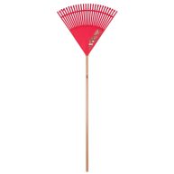 Ace 65 in. 26 tine Poly Leaf Rake Wood Handle