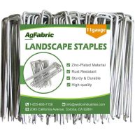 Agfabric 1.57 in. x Galvanized Landscape Staples Stake