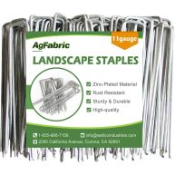 Agfabric 1.57 in. x Galvanized Landscape Staples Stake
