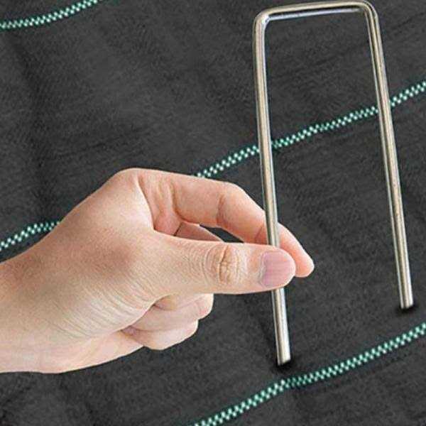 Agfabric 1.57 in. x Galvanized Landscape Staples Stake - Image 2