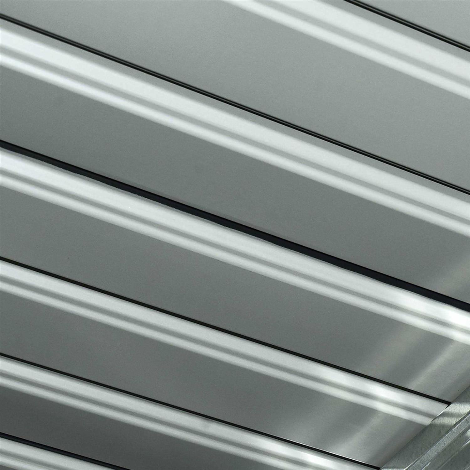 Outsunny 9′ x 4′ Metal Garden Storage Shed Tool House with Sliding Door Spacious Layout & Durable Construction for Backyard - Image 5